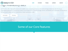 Tablet Screenshot of iaasprovider.com